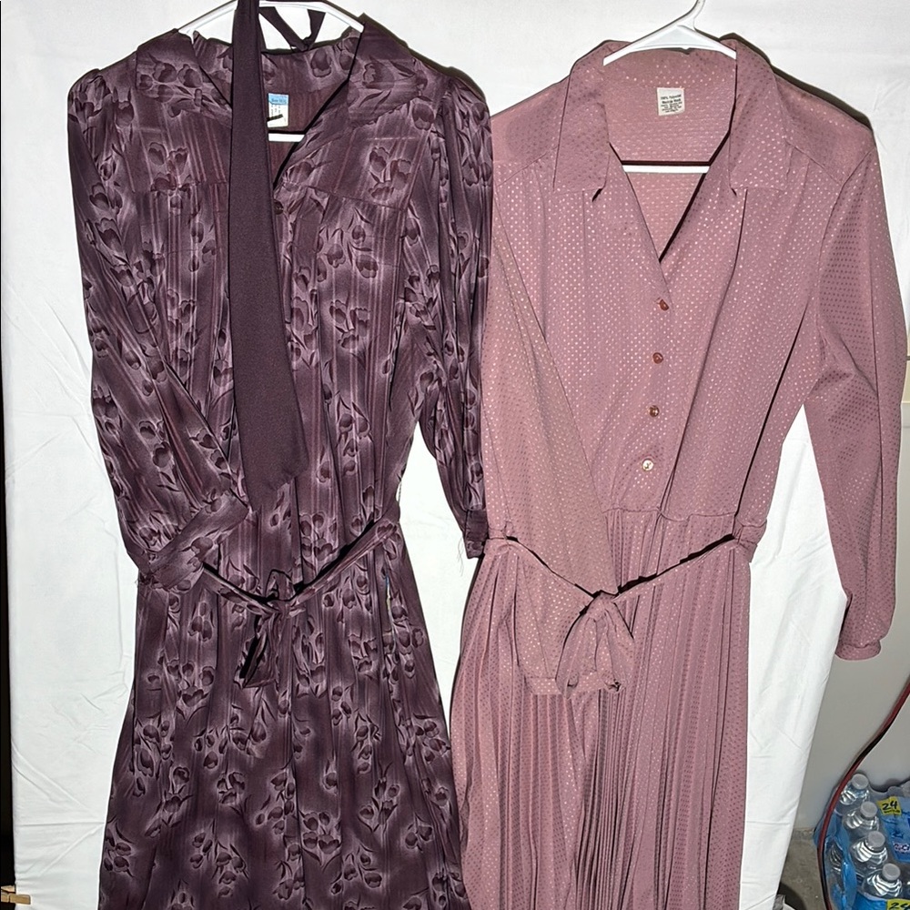 Elegant Purple and Mauve Women's dresses lot of 2